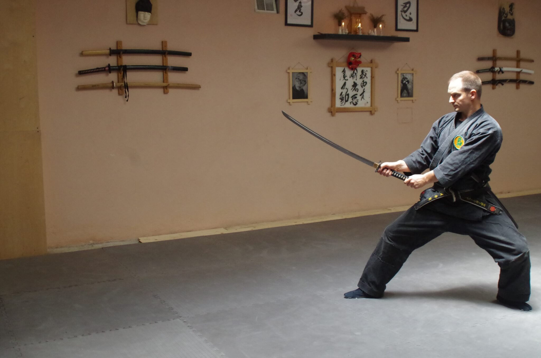 Seijin dojo ninjutsu katana edzés